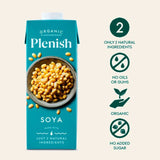 Plenish Organic Soya Unsweetened Drink Long Life   1L