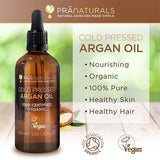 PraNaturals Cold Pressed Organic Argan Oil 100ml