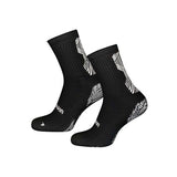 Precision Adult 0 Gripped Anti-Slip Sports Socks (9-12) Black/White / 1EA
