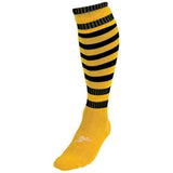 Precision Adult Pro Hooped Football Socks (7-12) Gold/Black