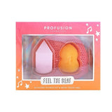 Profusion Cosmetics | It's A Vibe 3PC Sponge &amp;amp; Bag Set