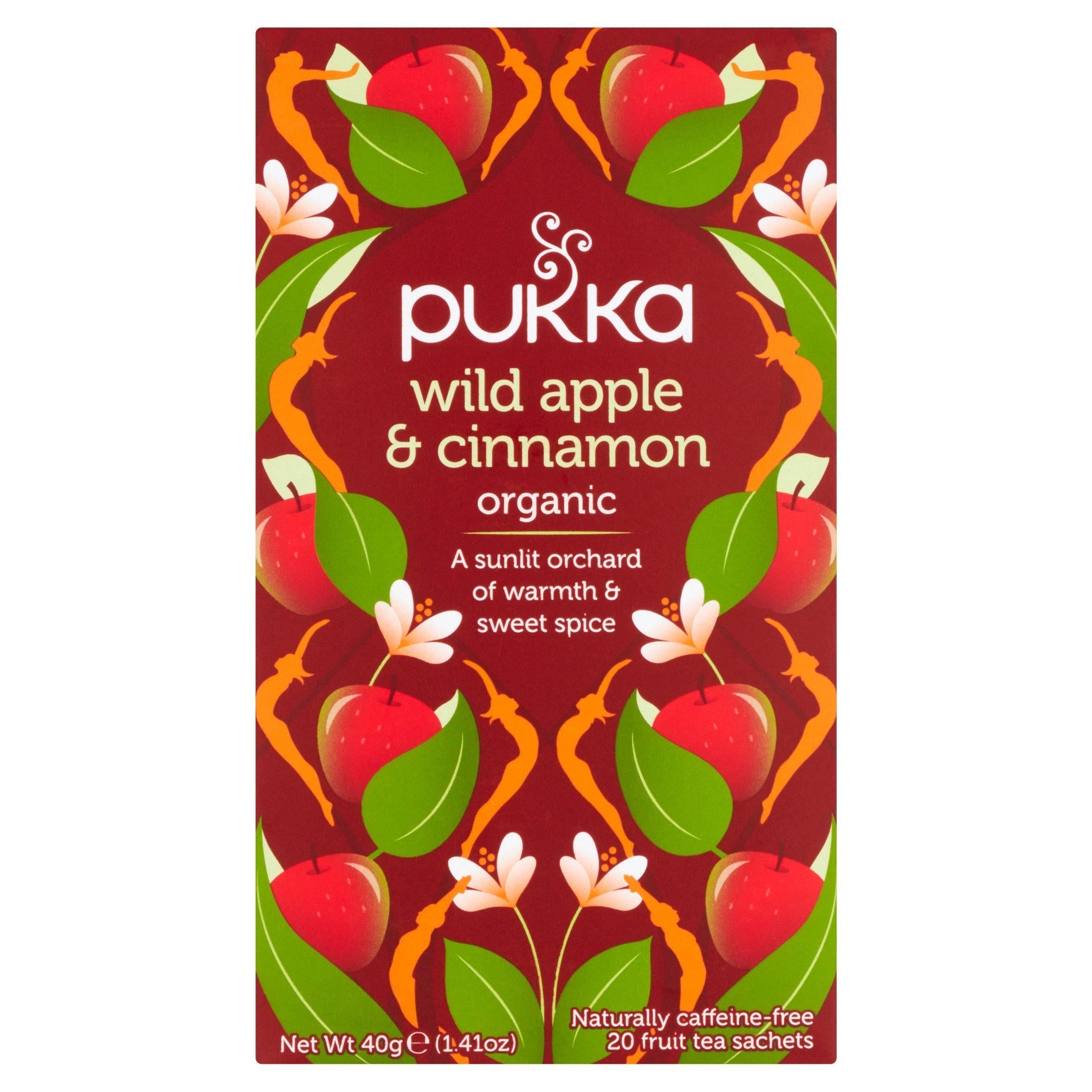 Pukka Organic Wild Apple &amp;amp; Cinnamon Fruit Tea Bags x20 40g