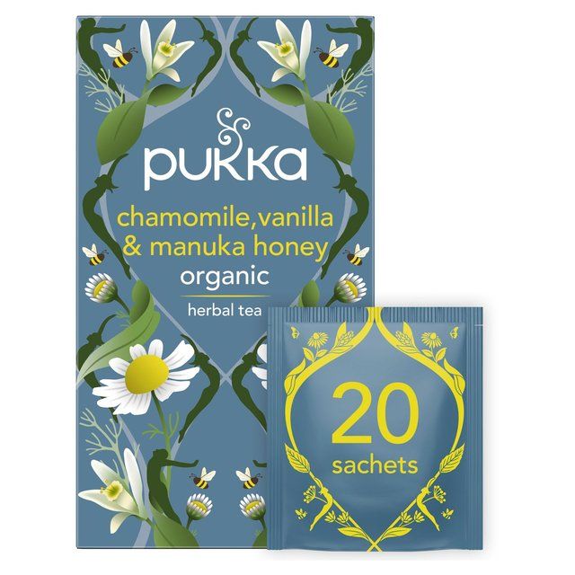 Pukka Tea Chamomile Vanilla &amp;amp; Manuka Honey Teabags   20 per pack