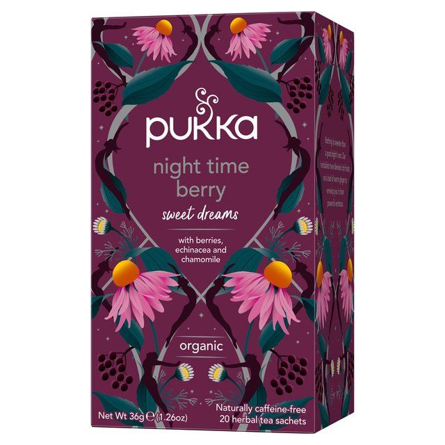 Pukka Tea Night Time Berry Organic Herbal Tea   20 per pack