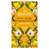 Pukka Tea Organic Lemon Ginger &amp;amp; Manuka Honey Tea Bags   20 per pack