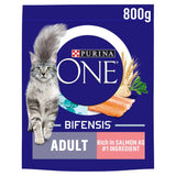 Purina One Adult Dry Cat Food Salmon &amp;amp; Wholegrain 800g