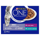 Purina One Mini Fillets Ocean Fish and Lamb Wet Cat Food   8 x 85g