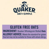 Quaker Oat Gluten Free Original Porridge Cereal   510g