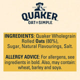 Quaker Oat So Simple Banana Porridge Cereal Sachets   10 per pack