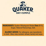 Quaker Oat So Simple Family Pack Golden Syrup Porridge Sachets Cereal   20 per pack