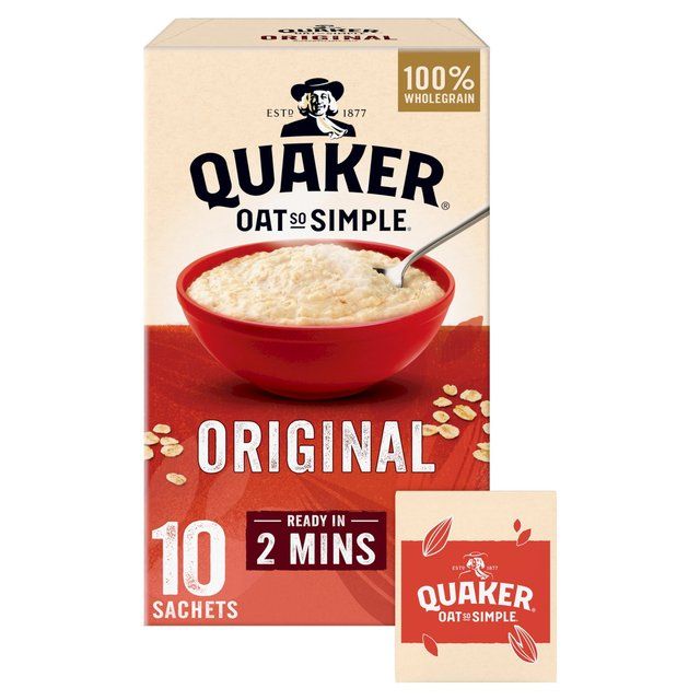 Quaker Oat So Simple Original Porridge Sachets Cereal   10 per pack