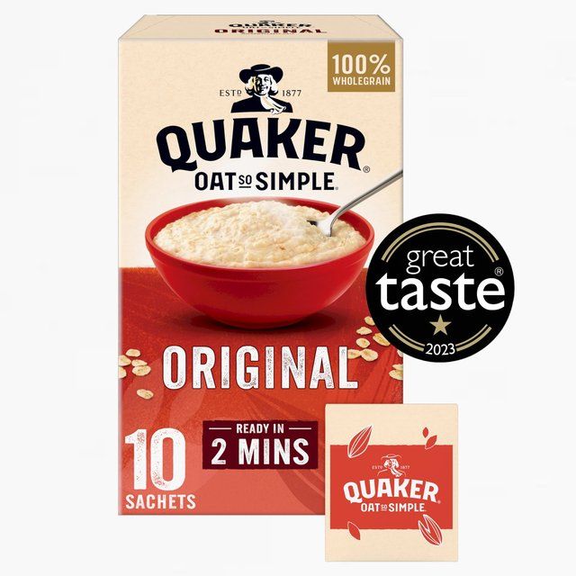 Quaker Oat So Simple Original Porridge Sachets Cereal   10 per pack