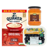 Quaker Oat So Simple Porridge Sachets, Honey &amp;amp; Blueberries Bundle