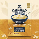 Quaker Oat So Simple Protein Golden Syrup Porridge Sachets Cereal   8 per pack