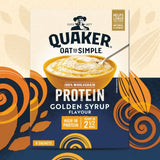 Quaker Oat So Simple Protein Golden Syrup Porridge Sachets Cereal   8 per pack
