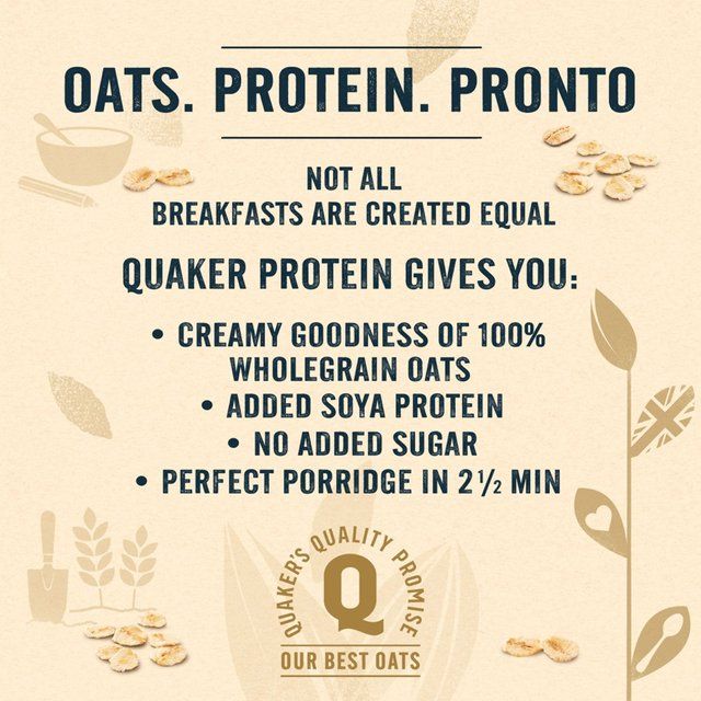 Quaker Oat So Simple Protein Original Porridge Sachets Cereal   8 per pack