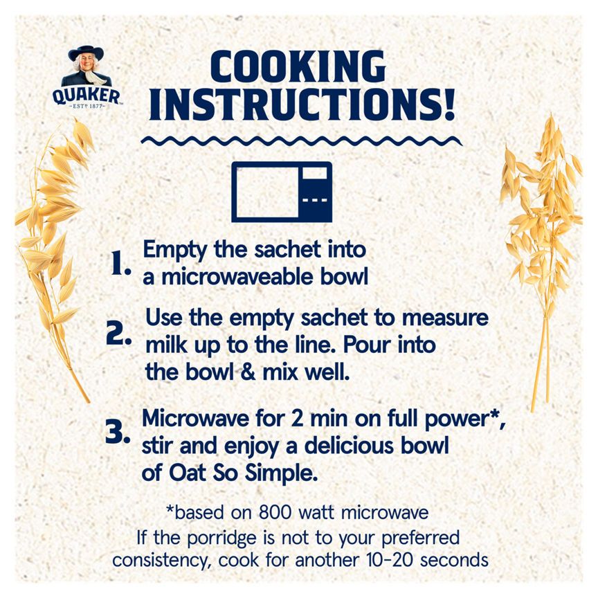Quaker Oat So Simple Sweet Cinnamon Porridge 10 Pack