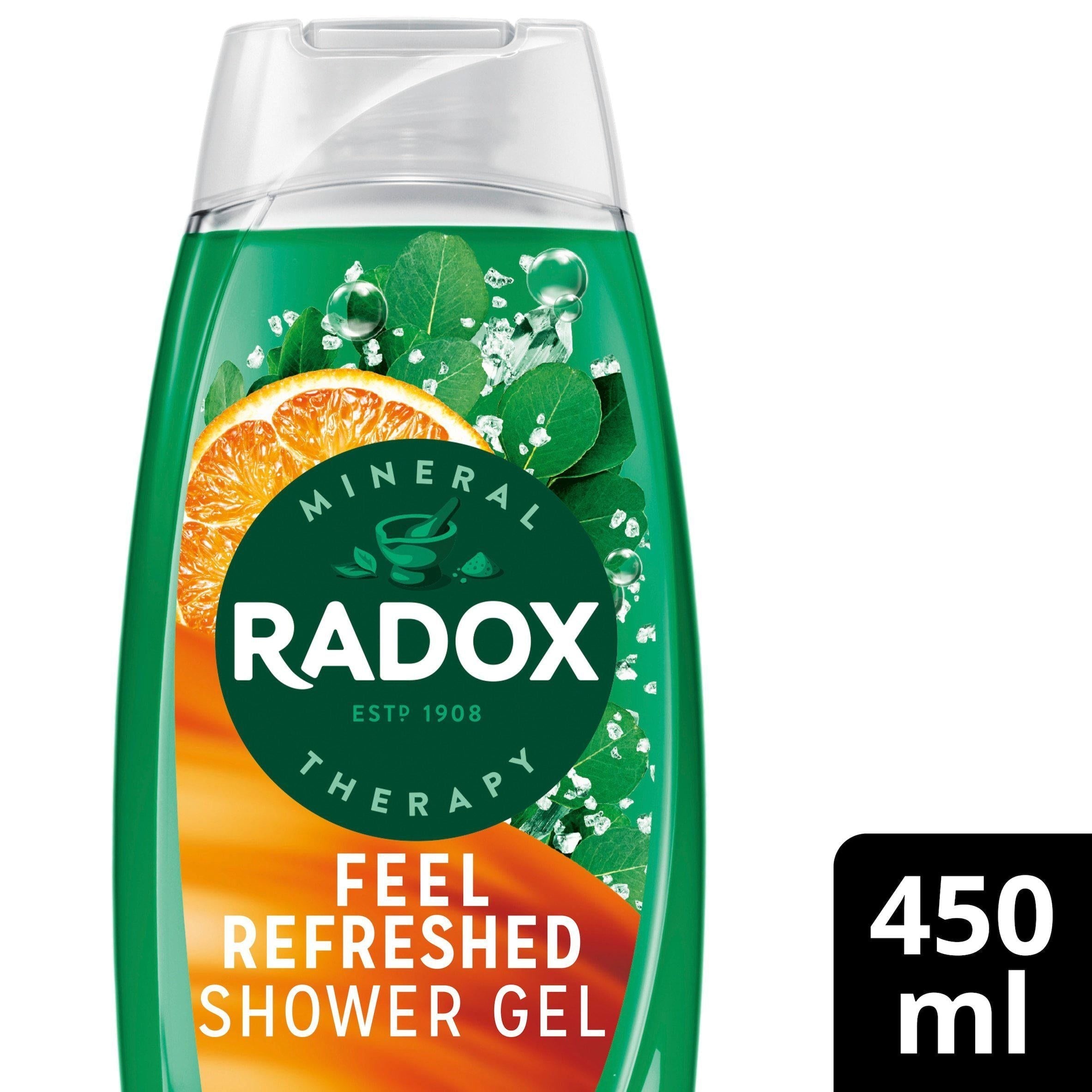 Radox Feel Refreshed Shower Gel Eucalyptus &amp;amp; Citrus Oil Body Wash 450ml