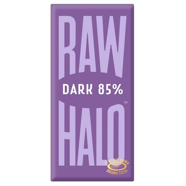 Raw Halo Vegan Dark 85% Chocolate Bar   70g