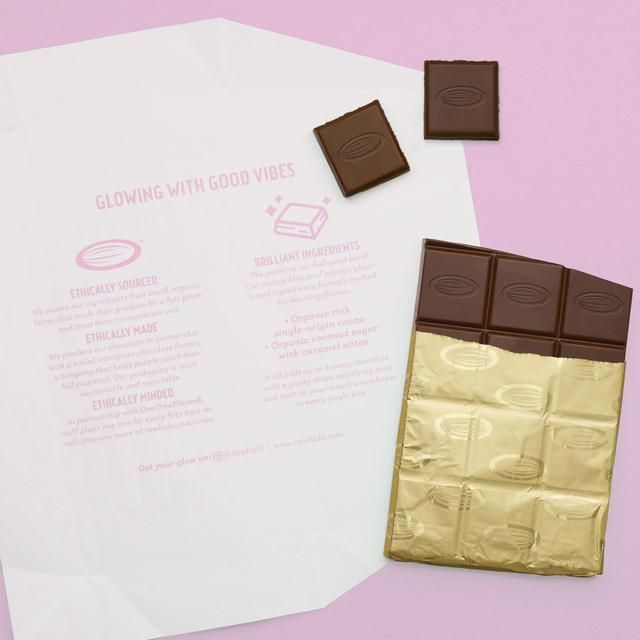 Raw Halo Vegan Mylk &amp;amp; Pink Salt Chocolate Bar   70g