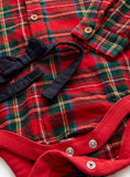 Red Tartan Bodysuit, Bow Tie &amp;amp; Trousers Set 9-12 months