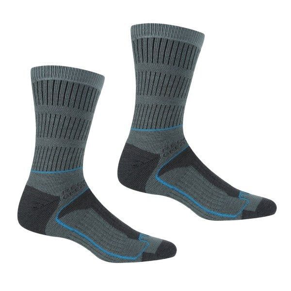 Regatta Womens Samaris 3 Season Boot Socks (6-8) Stormy Sea/Niagra Blue / 0.15EA