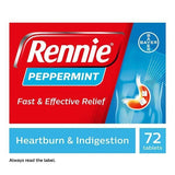 Rennie Peppermint Heartburn &amp;amp; Indigestion Relief 72 Tablets