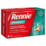 Rennie Spearmint Heartburn &amp;amp; Indigestion Relief 72 Tablets
