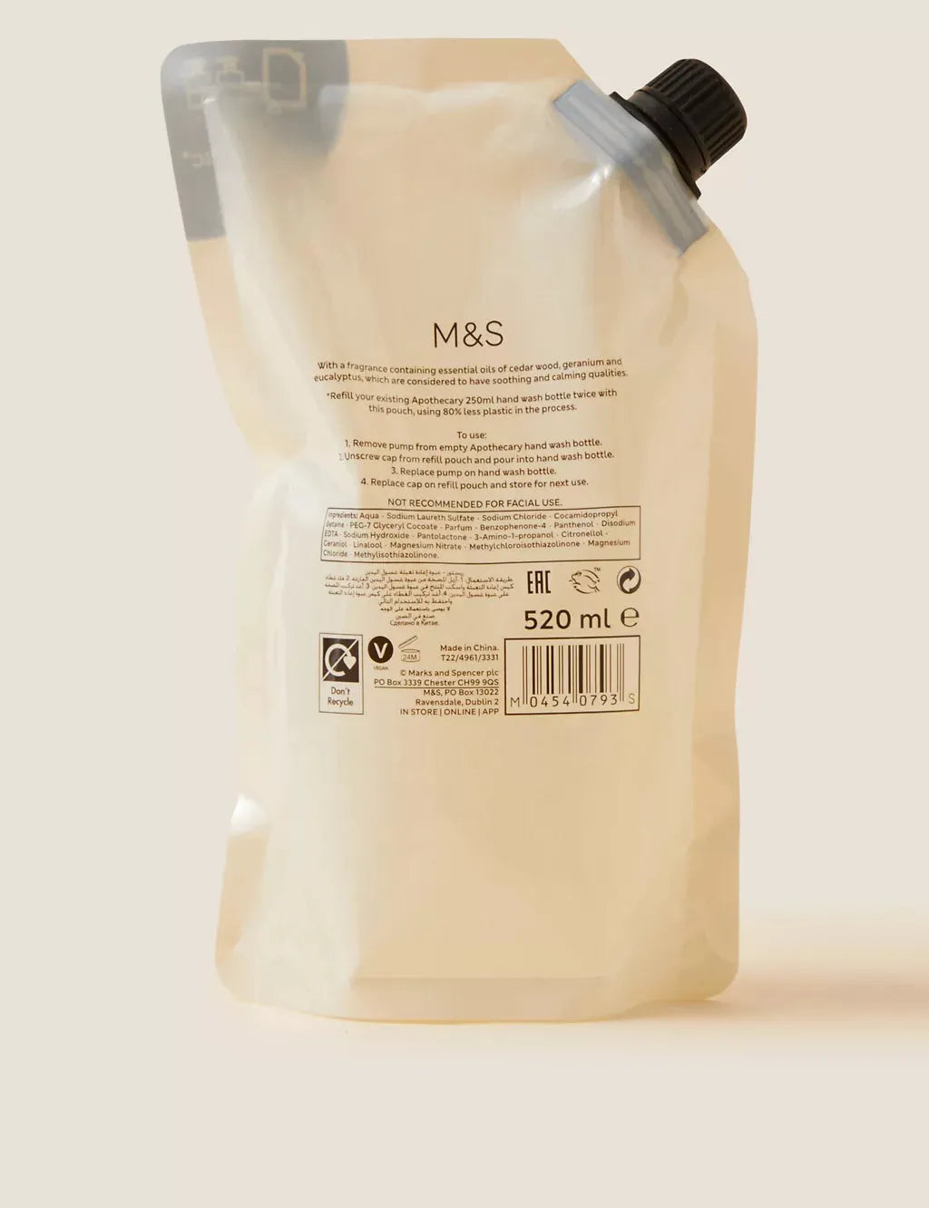 Restore Hand Wash Refill 520ml