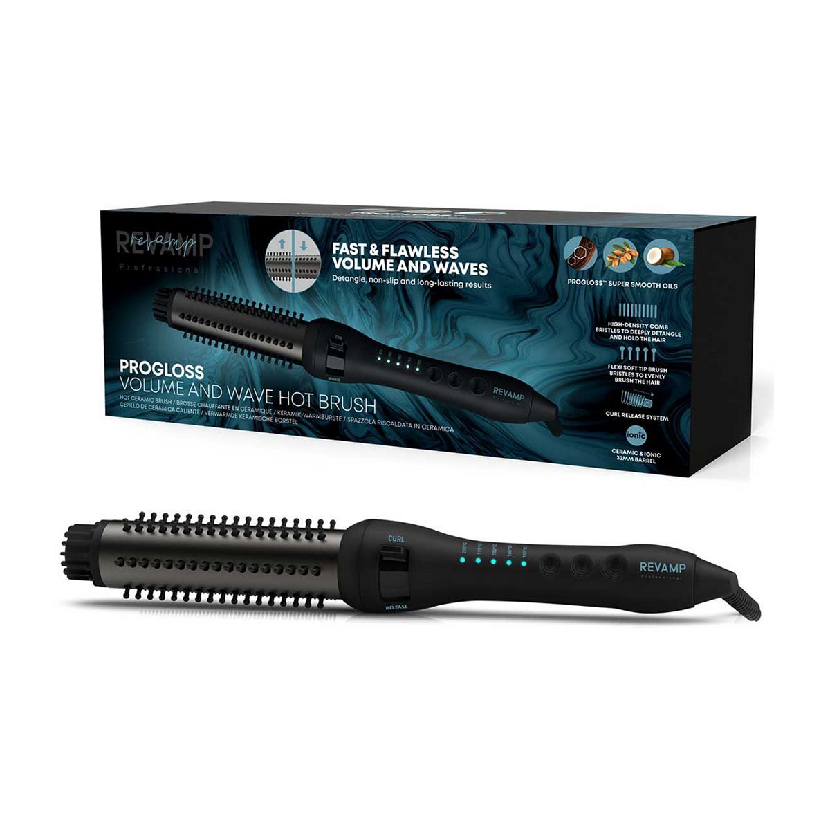 Revamp Progloss Volume &amp;amp; Wave Ceramic Hot Brush