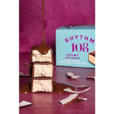 Rhythm 108 Swiss Vegan Creamy Coconut Bar with Dark Chocolate   33g