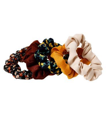 Ribbon &amp;amp; Asher Floral Scrunchie Five Pack