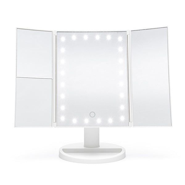 Rio 24 LED Touch Dimmable Makeup Magnification Mirror-White