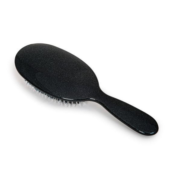 Rock &amp;amp; Ruddle Black Stardust Small Baby Bristle Hairbrush