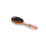Rock &amp;amp; Ruddle Pink Gingham Large Mix Bristle Hairbrush