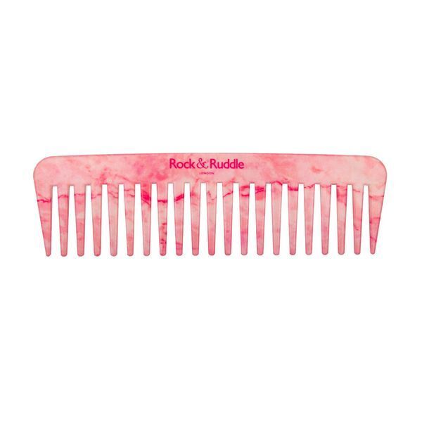Rock &amp;amp; Ruddle Rose Marble Wide Tooth Comb