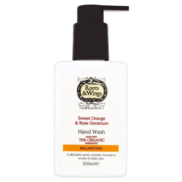 Roots &amp;amp; Wings Sweet Orange &amp;amp; Rose Geranium Hand Wash   250ml