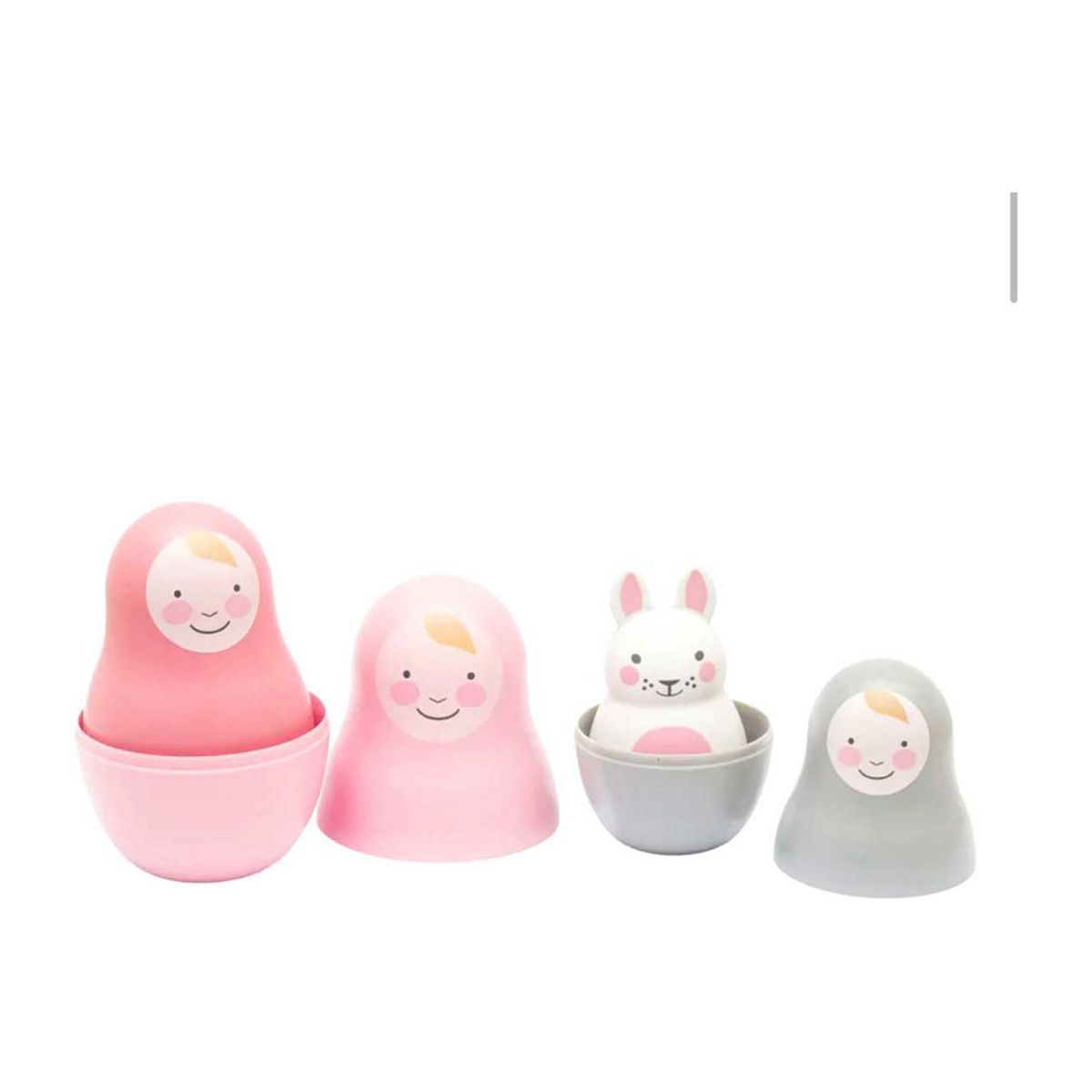 Rosa &amp;amp; Bo Pink Pastel Nesting Babies with Chiming Bo Bunny