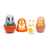 Rosa &amp;amp; Bo Woodland Nesting Babies with Chiming Benji Bunny