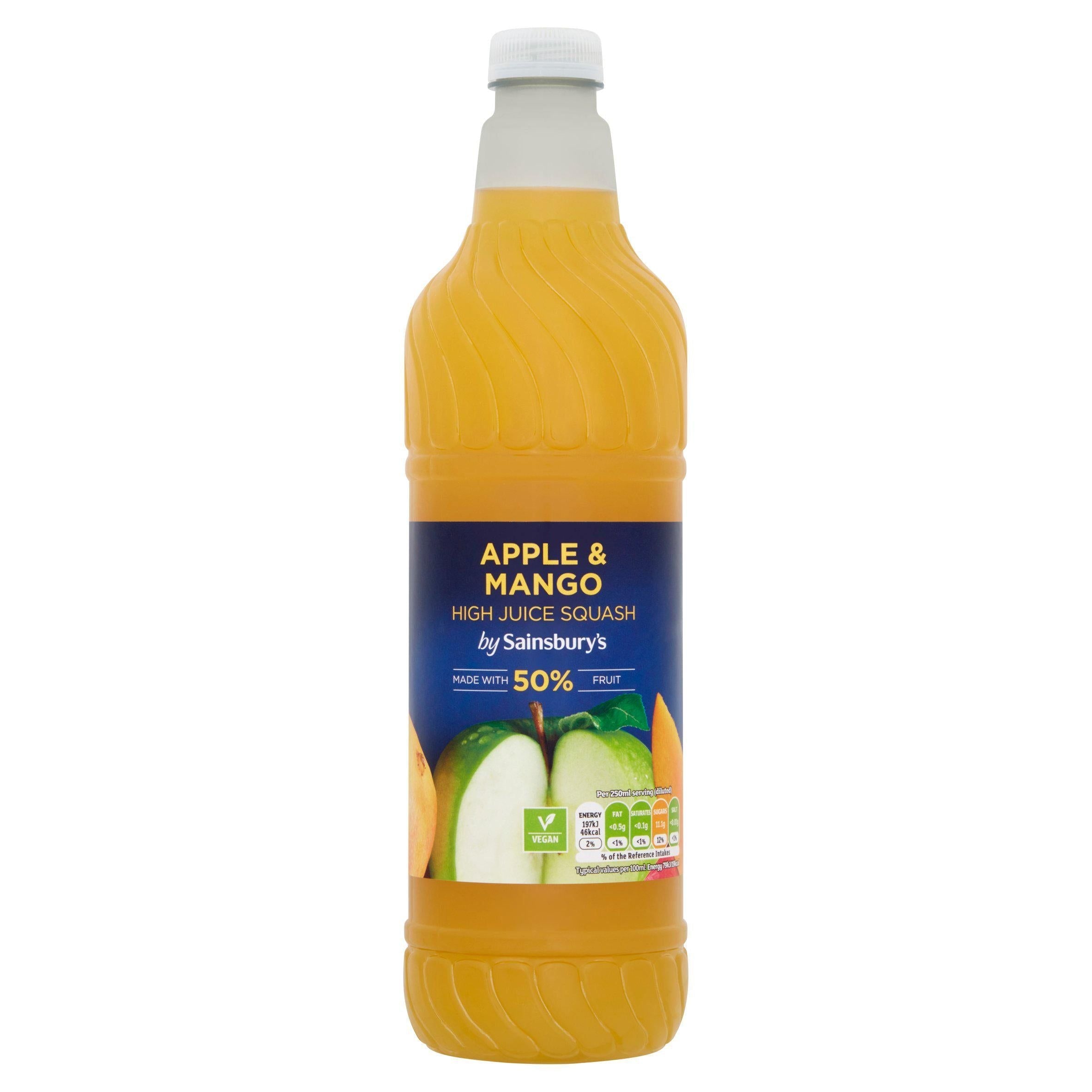 Sainsbury's Apple &amp;amp; Mango High Juice Squash 1L