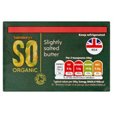 Sainsbury's British Butter Slightly Salted, SO Organic 250g