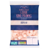Sainsbury's Frozen Cooked &amp;amp; Peeled Large King Prawns ASC 400g