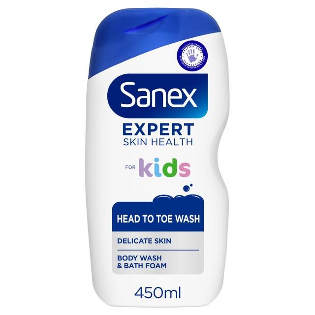 Sanex Expert Skin Health Kids Bubble Bath Body Wash Shower Gel   450ml