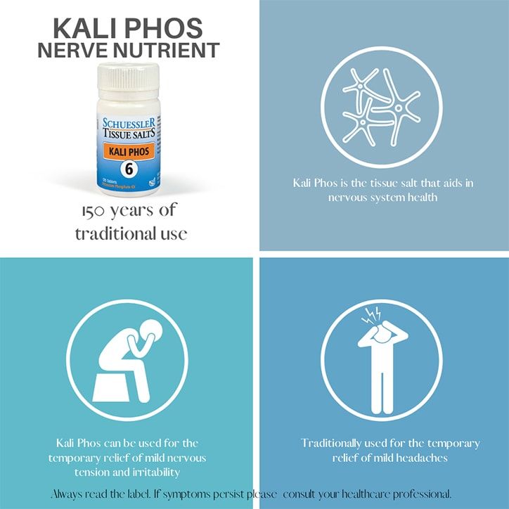 Schuessler Tissue Salts Kali Phos 6 125 Tablets