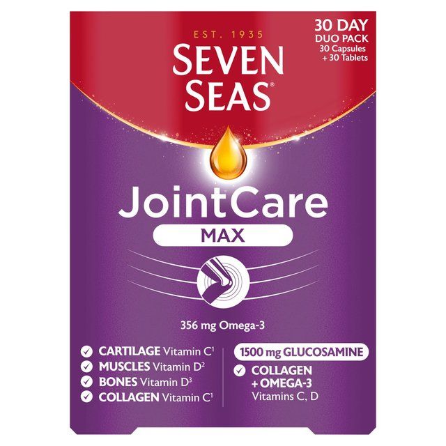 Seven Seas JointCare Max Glucosamine 1500mg 30 Day Duo Pack   60 per pack
