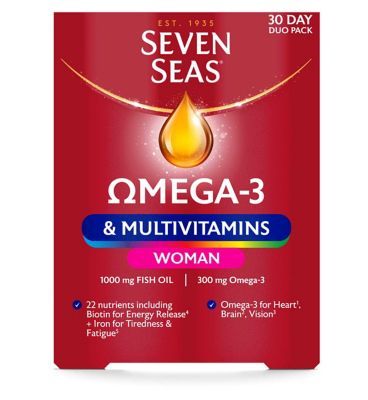 Seven Seas Omega-3 &amp;amp; Multivitamins Woman Duopack 30s
