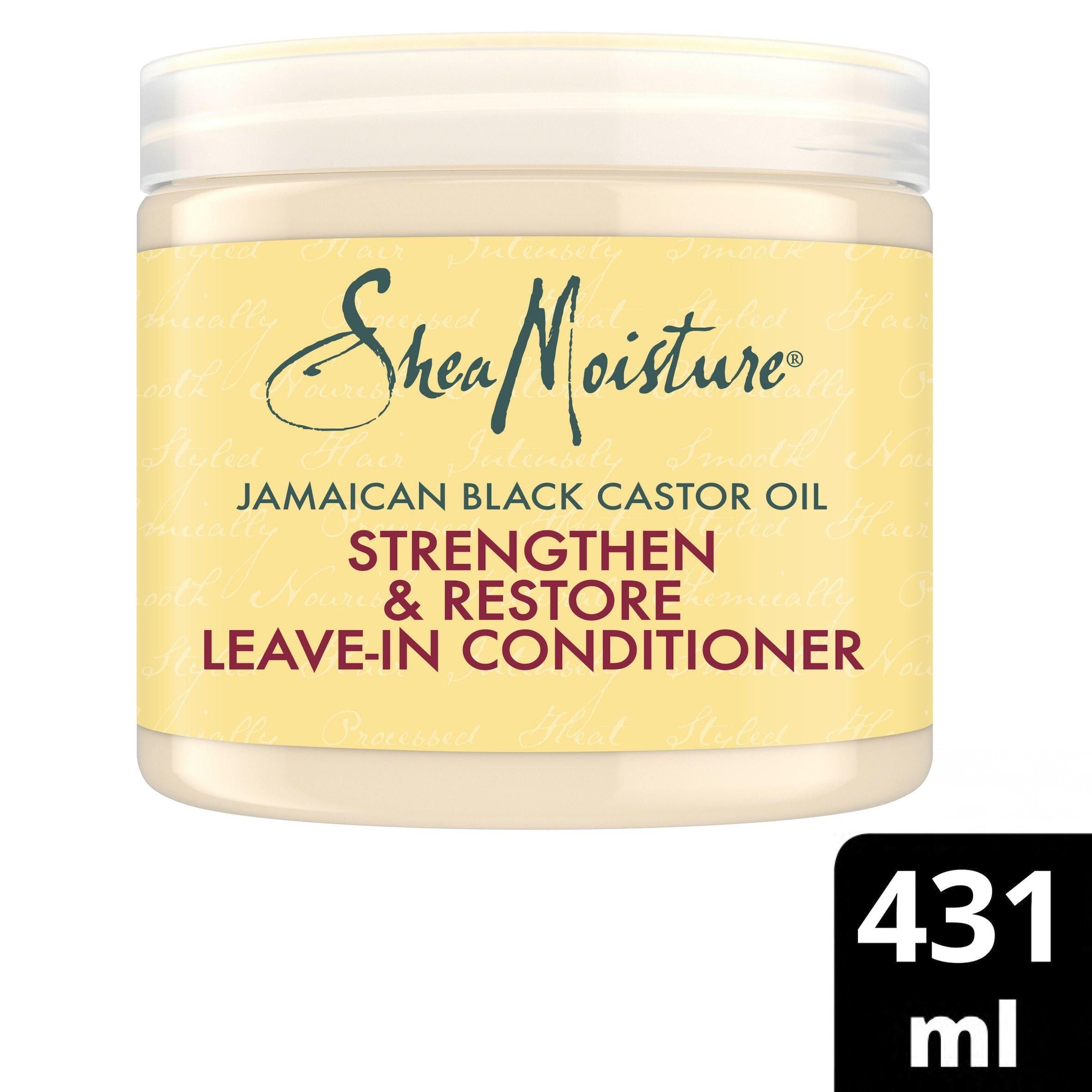 SheaMoisture Jamaican Black Castor Oil Strengthen &amp;amp; Restore Leave-In Conditioner Jar 431ml