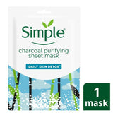 Simple Detox Purifying Charcoal Sheet Mask