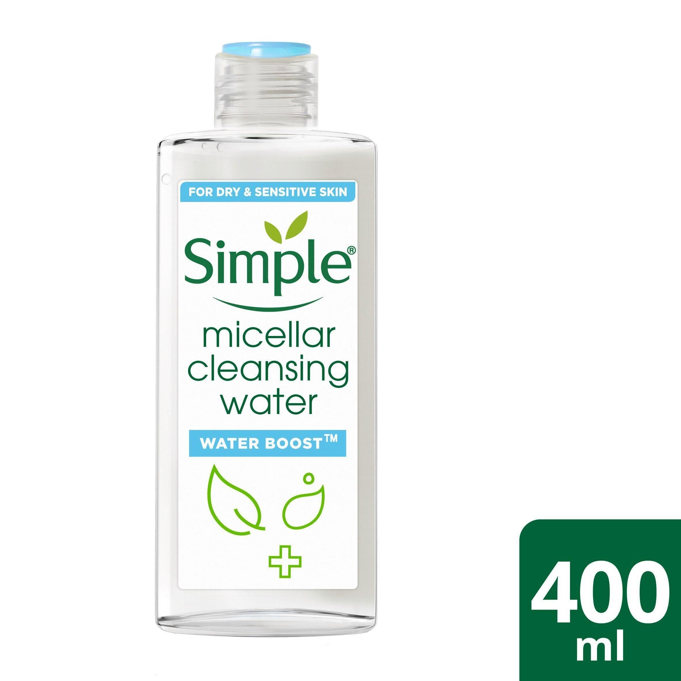 Simple Waterboost Sensitive Skin Micellar Cleansing Water 400ml