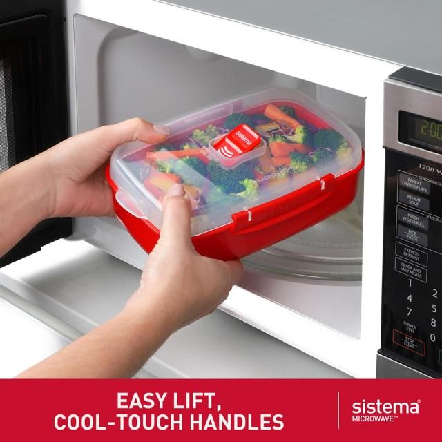 Sistema Microwave Heat &amp;amp; Eat Container Set 3 Pack   3 per pack
